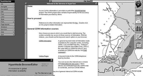 تصویر اولین وب سایت در 25 سال پیش