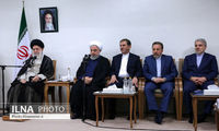 دیدار روحانی و اعضای هیات دولت با رهبر انقلاب