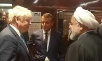پیام قاب عکسِ ۳ نفره روحانی، جانسون و مکرون