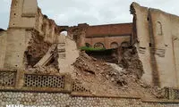 ریزش یک خانه تاریخی در دزفول بر اثر بارندگی