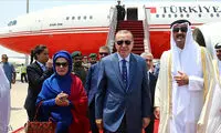 استقبال گرم امیر قطر از اردوغان