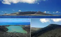 پیدایش جزیره جدید در اقیانوس آرام +عکس