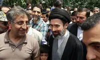 عکس: فرزند رهبری در راهپیمای روز قدس