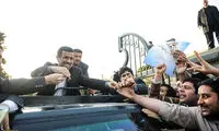 تصاویر: استقبال از احمدی نژاد در مهرآباد