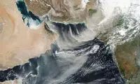 تصویر ناسا از طوفان گرد و غبار در ایران