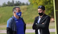 مهدی امیرآبادی در تمرین استقلال