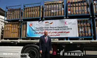 تحویل محموله صلیب سرخ آلمان برای سیل زدگان