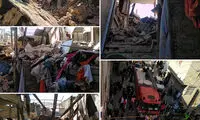 انفجار یک ساختمان قدیمی در جنوب تهران