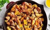 یک غذای عالی تنها با مرغ و سیب‌زمینی