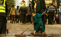 لبیک ایرانی ها به نظافت مسیر پیاده روی اربعین