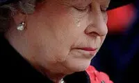 اشک ملکه الیزابت در وداع همسرش