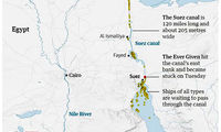 کانال سوئز همچنان صعب‌العبور است