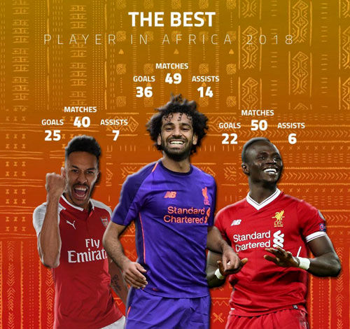 نامزد‌های بهترین بازیکن سال آفریقا