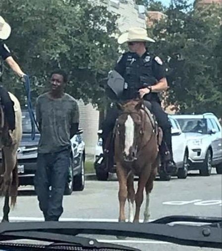 رفتار نژادپرستانه پلیس تگزاس با یک سیاه‌پوست