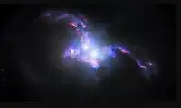 تصویری خیره‌کننده از ادغام دو اختروش