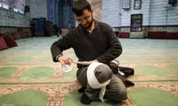 تصاویری از آئین عمامه گذاری طلاب