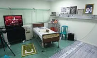 تختی که امام (ره)، روی آن درگذشتند
