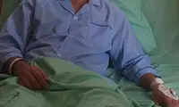 عکس: بهنام صفوی قبل از عمل جراحی