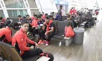 عکس: بازیکنان ایران و گوام در فرودگاه