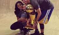 جشن استیفن کری با دخترش در NBA +عکس
