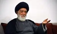 تشییع پیکر آیت‌الله موسوی خلخالی در حرم رضوی