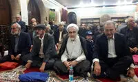 حضور احمد منتظری و شریعتمداری در یک مراسم