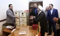 خوش و بش آملی لاریجانی با بیژن قاسم‌زاده