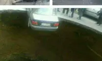 نشست زمین در خیابان پیامبر تهران