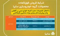 فروش فوق العاده ۵ محصول سایپا از امروز