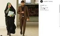 سحر دولتشاهی با پوشش چادر