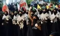 حضور زنان اسلحه به دست در تجمعات خیابانی امشب