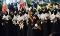 حضور زنان اسلحه به دست در تجمعات خیابانی امشب
