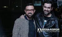 شهاب حسینی و هومن سیدی در یک مراسم