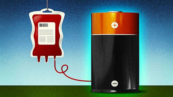 ساخت باتری قابل شارژ با «خون»!