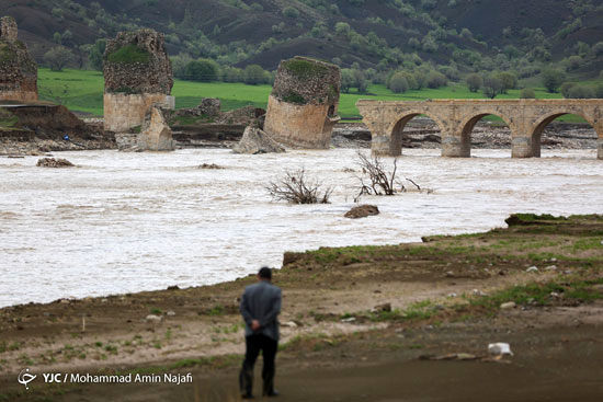 پل تخریب شده کشکان‌رود