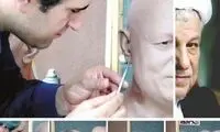 عکس: مراحل ساخت مجسمه هاشمی