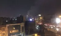 حریق ساختمان نیمه کاره در خیابان ظفر