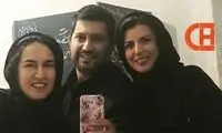 لیلا حاتمی و حامد بهداد در پشت صحنه «پیر پسر»