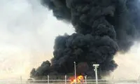 تصاویری از آتش‌ سوزی در عسلویه