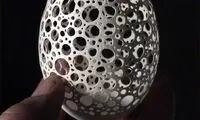 هنر نمایی فوق العاده زیبا با پوست تخم مرغ!