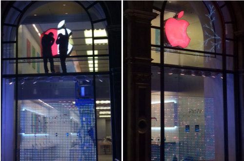 فروشگاه های اپل قرمز شد +عکس