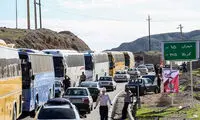 بازگشت زائران اربعین؛ ترافیک در مرز مهران
