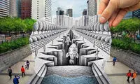 ترکیب سوررئال عکاسی و طراحی