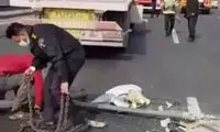 راز سقوط ۵تیر چراغ برق در بزرگراه آزادگان