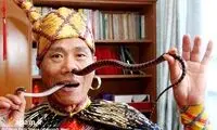 مارها در بینی و دهان مرد چینی! + عکس
