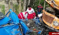 عکس: تصادف وحشتناک نیسان با کامیون