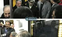نجفی و هاشمی با مترو به راهپیمایی رفتند