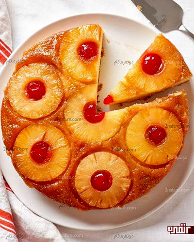 دستور تهیه کیک آناناس وارونه