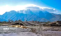 تخریب هولناک یک پل در سیلِ آذربایجان