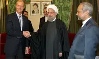 عکس: دیدار روحانی با رئیس شرکت ایرباس